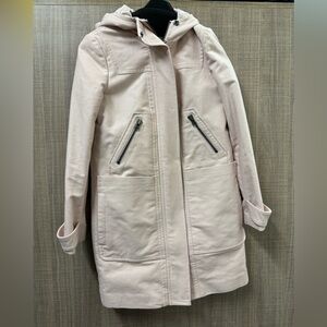 Boden Women’s Cotton Blend Coat Jacket Hooded US Size 2 Light Pink
